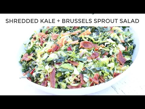 Kale Salad Recipe with Brussels Sprout +Bacon - UCj0V0aG4LcdHmdPJ7aTtSCQ
