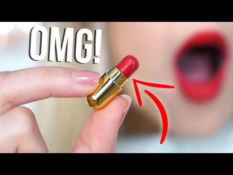 TESTING THE WORLD'S SMALLEST LIPSTICK... OMG! HIT OR MISS!? - UCBKFH7bU2ebvO68FtuGjyyw