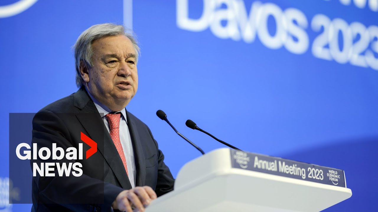 UN chief says world in "sorry state" with climate change, Russia-Ukraine war
