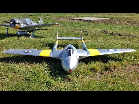 RC Plane Crash Video - HobbyKing Durafly Vampire - D.H.100 Vampire Mk6 EDF Jet - UCJ5YzMVKEcFBUk1llIAqK3A