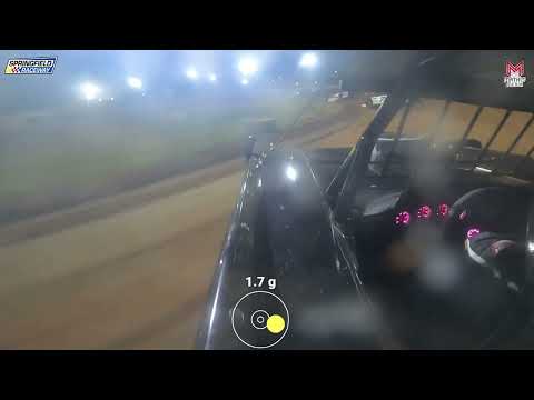 #3W Brennon Willard - Super Late Model - 6-25-2024 Springfield Raceway - In Car Camera - dirt track racing video image