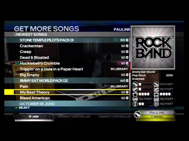 Rock Band 3 Music Store Now Available on PS3