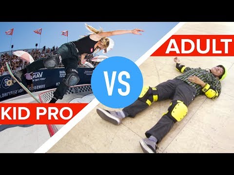 Kid Pro Skateboarder Vs. Amateur Adults - UCBUVGPsJzc1U8SECMgBaMFw