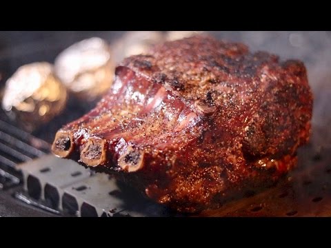 Weber Summit Charcoal Grill Smoked Prime Rib | How to reverse sear BBQ standing roast grillgrates - UCgFM3RsJ6Low9nX_OlS8_JA