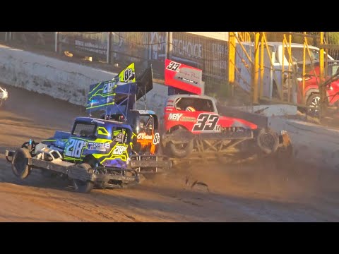 Huntly Speedway - Waikato Superstock Champs - 14/12/24 - dirt track racing video image