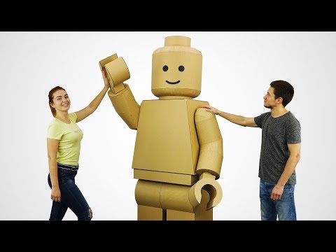 How to Make GIANT Lego Man Costume from Cardboard - UCZdGJgHbmqQcVZaJCkqDRwg