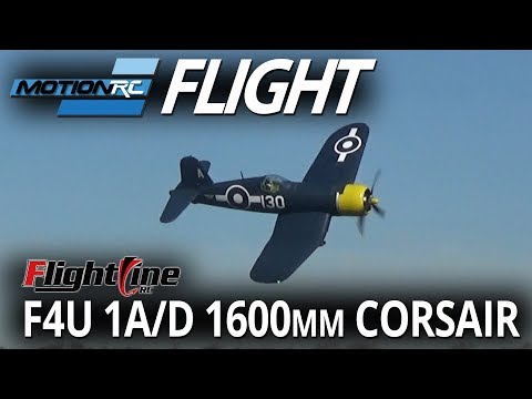 FlightLine 1600mm F4U 1A/D Corsair - Flight Review #2 - Motion RC EU - UCubk5oFcnH0G47QJsj22fKw