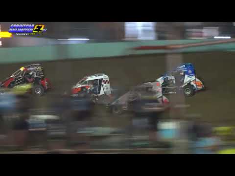 Action Track USA | 600 Sprints Feature Highlights | 7/12/2023 - dirt track racing video image