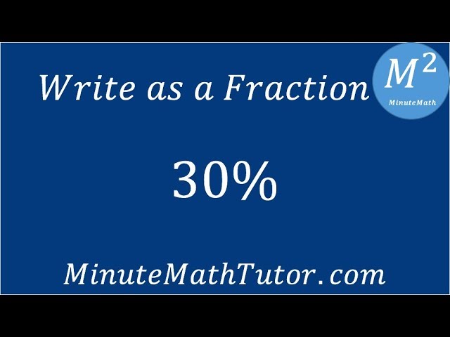 what-is-30-as-a-fraction-stuffsure