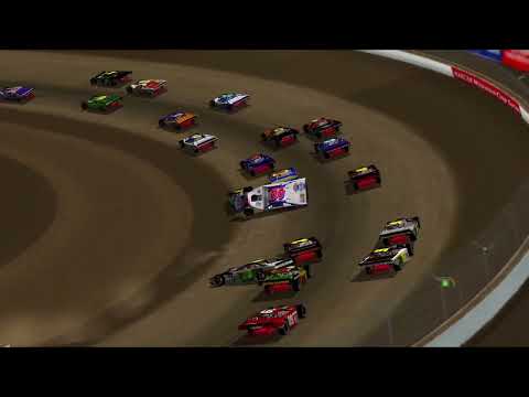NASCAR Racing 2003 Season - Bristol Motor Speedway (Dirt) - Dirt Modified Crash - dirt track racing video image