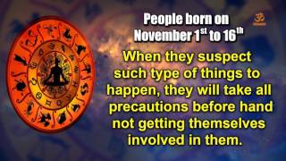 Basic Characteristics of people born between November 1st to November 16th