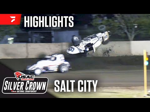 𝑯𝑰𝑮𝑯𝑳𝑰𝑮𝑯𝑻𝑺: USAC Silver Crown | Salt City Speedway | Hutchinson, Kansas | Salt City 100 | 7-20-2024 - dirt track racing video image