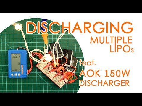 How to discharge multiple LiPo batteries automatically (ft. AOK 150W discharger) - QUICK GUIDE - UCBptTBYPtHsl-qDmVPS3lcQ