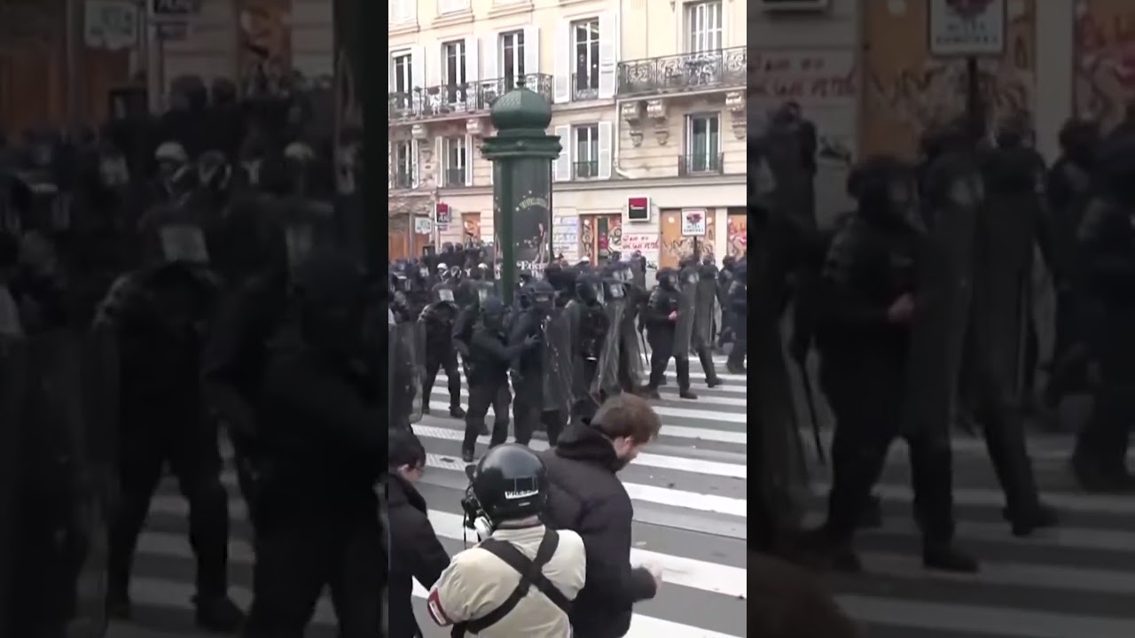 Clashes at rally against pension bill in France