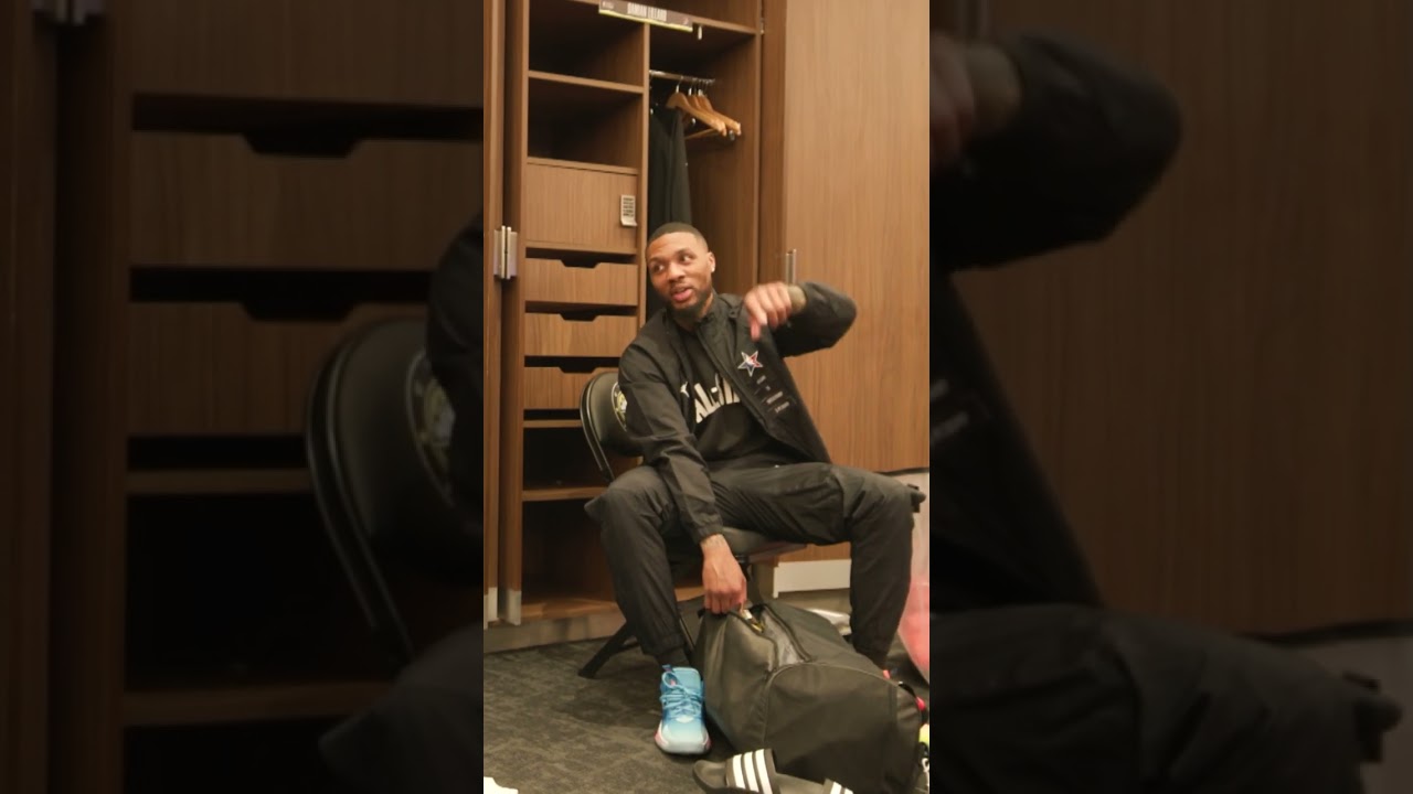 "I ain’t old" – Damian Lillard & LeBron James share funny moment before #NBAAllStar! 🤣🤣| #Shorts