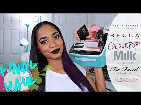 FINAL HAUL of 2017 | Too Faced, Fenty Beauty, Becca, ColourPop, Milk Makeup, Huda Beauty + MORE!! - UCPWE8QVTHPLqYaCOuqWNvIw