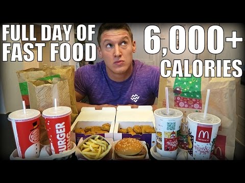 Full Day of Fast Food Eating! 6,000 Calories Fast Food Challenge - UCeqR0F3O1V11CiiOaJbd1pw
