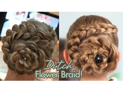 Dutch Flower Braid | Updos | Cute Girls Hairstyles - UC2LgZ_4GzSFQS-3a87_Jc6w