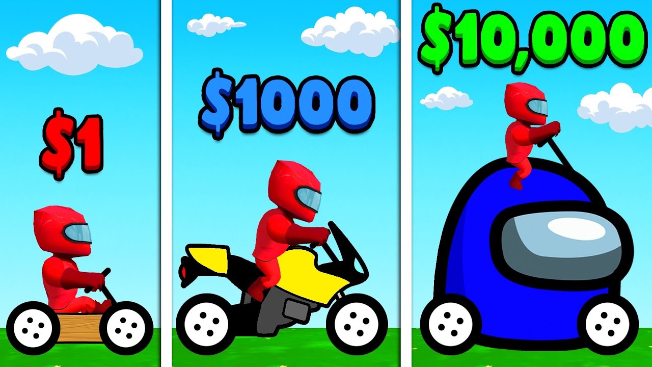 Drawing $1 vs $1000 vs $10,000 CARS To Race!