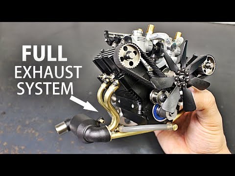 Full Handmade Exhaust System for the Micro V4 Engine! - UCfCKUsN2HmXfjiOJc7z7xBw