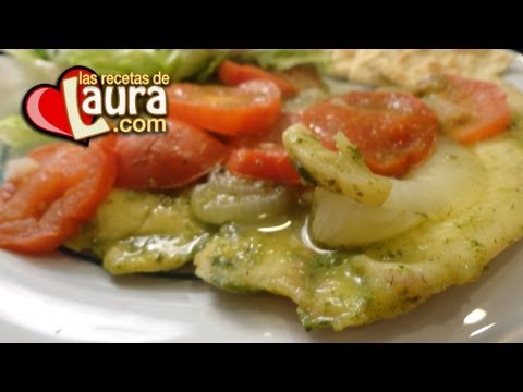 Como hacer FILETE DE PESCADO al cilantro - Comida Saludable - Las Recetas de Laura - UCbtJ9-FGxyT76V5ebEDNhgg