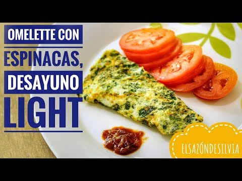 Omelette con Espinacas, desayuno light - ElSazóndeSilvia - UC3kH34ylNoI84OZPud79TFw