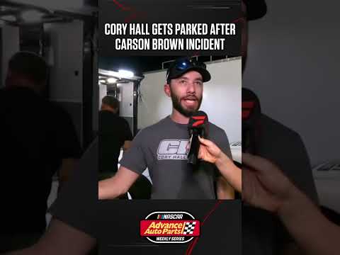 😳 Cory Hall was parked by officials for this crash with Carson Brown on Thursday night #newsmyrnaws - dirt track racing video image