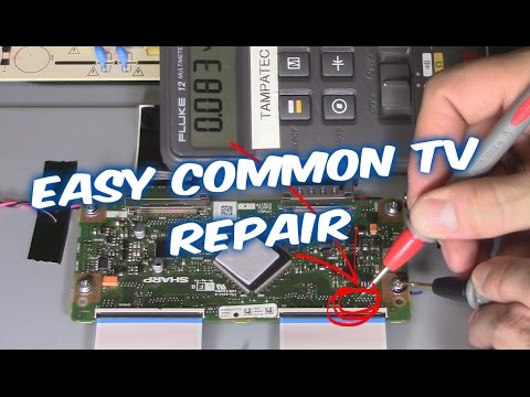 How to Troubleshoot and Fix LED LCD TV Vizio and Sharp flatscreen No Picture but sound - UCUfgq9Gn8S041qQFl0C-CEQ