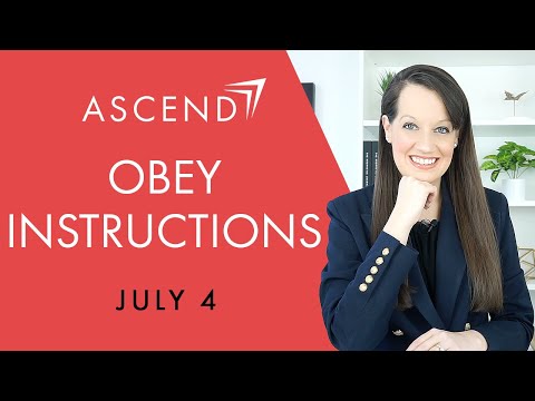 Ascend 13- Obey Instructions