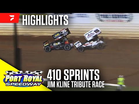 Jim Kline Tribute Race | 410 Sprints at Port Royal Speedway 6/22/24 | Highlights - dirt track racing video image