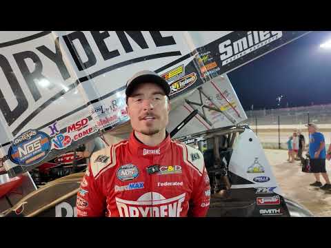 Logan Schuchart discusses his Double Down Duels win at Eldora Speedway Wednesday night - dirt track racing video image