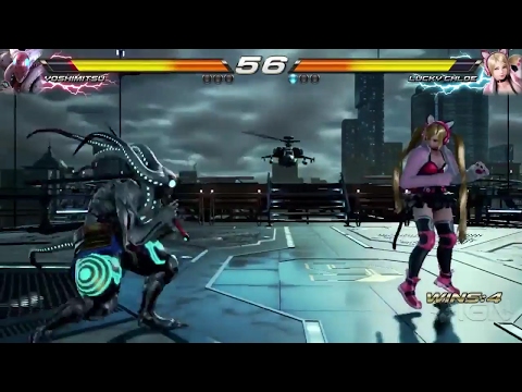 TEKKEN 7 (PS4) Yoshimitsu vs Lucky Chloe G-Corp Helipad (Night) Stage | No Commentary - UCfVhjM2_XVvO5eGbOK-MO0A