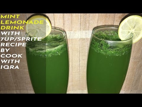 Mint Lemonade Drink with 7UP/Sprite Recipe by Cook with Iqra (Urdu/Hindi) - UCUyKjVsl1isSdWMo3nbRVYg