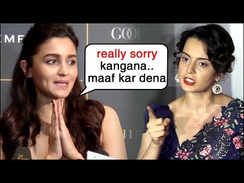 Video - Alia Bhatt APOLOGISES To Kangana Ranaut For AVOIDING Manikarnika