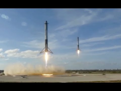 Touchdown! Two Falcon Heavy Boosters Land, Status on 3rd Pending - UCVTomc35agH1SM6kCKzwW_g