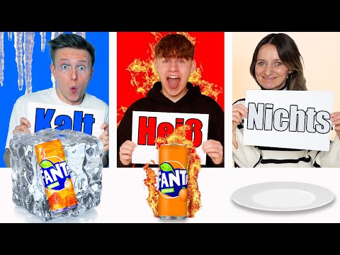 KALT🥶, HEIß🔥 oder NICHTS ❌ Challenge für 1 TAG 🤣 TipTapTube