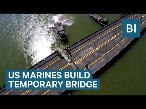 US Marines built a temporary bridge across the Colorado River - UCcyq283he07B7_KUX07mmtA