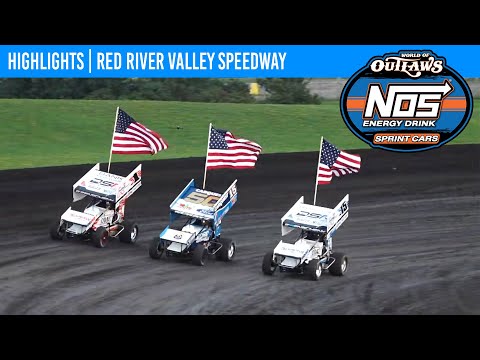 World of Outlaws NOS Energy Drink Sprint Cars | Red River Valley Speedway | Aug 24, 2024 | HIGHLIGHT - dirt track racing video image