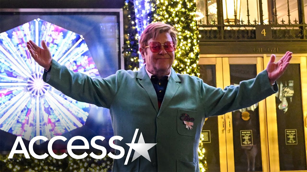 Elton John Gives Surprise Performance At Saks’ Holiday Unveiling