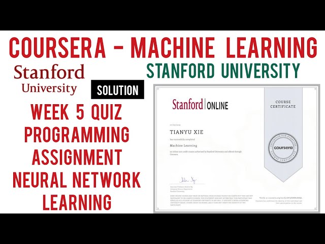 Coursera Machine Learning Week 5 Quiz