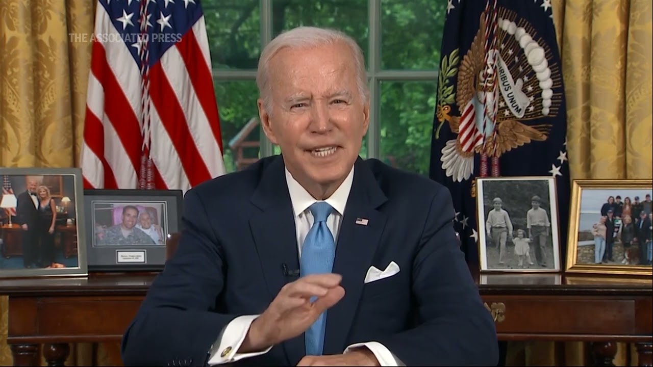 Biden celebrates bipartisanship in debt deal address