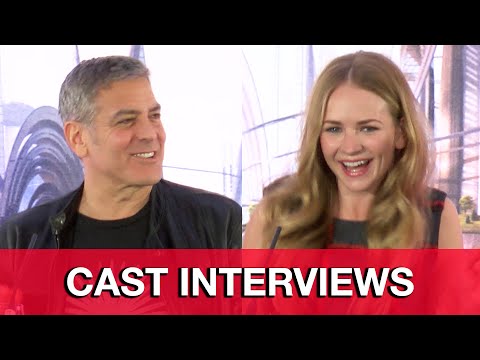 Tomorrowland Cast Interviews - George Clooney, Britt Robertson, Raffey Cassidy, Brad Bird - UCS5C4dC1Vc3EzgeDO-Wu3Mg