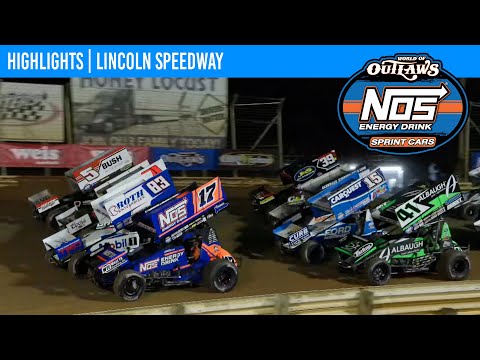 World of Outlaws NOS Energy Drink Sprint Cars | Lincoln Speedway | October 12, 2024 | HIGHLIGHTS - dirt track racing video image