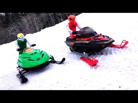 RC ADVENTURES - Dual Radio Control Snowmobiles - Arctic Cat & Ski-Doo MXZ - Brushless & Lipo Power - UCxcjVHL-2o3D6Q9esu05a1Q