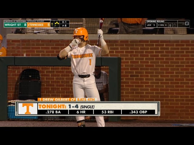 Tennessee Baseball Walks Off in Extra Innings