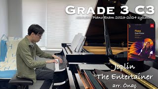 Grade 3 C3 | Joplin - The Entertainer, arr. Önaç | ABRSM Piano Exam 2023-2024 | Stephen Fung 