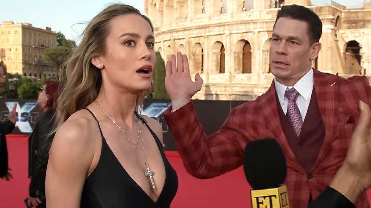 John Cena CRASHES Brie Larson’s Fast X Interview (Exclusive)