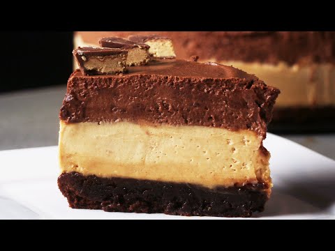 Chocolate Peanut Butter Mousse Cake