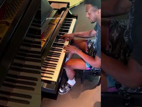 Bronny James plays piano days after cardiac arrest