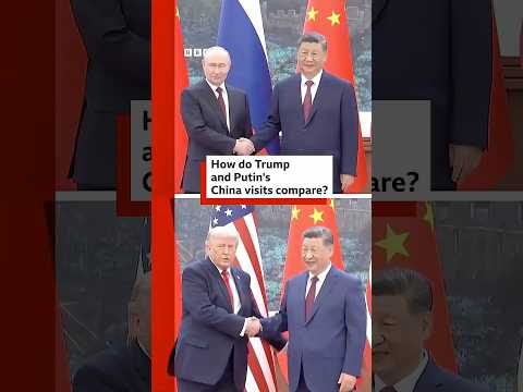 How do Trump and Putin's China visits compare? Russia #China #US #News #BBCNews
